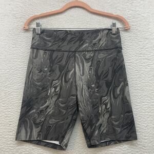 Abercrombie & Fitch Shorts Womens Large High Rise Athletic Marble Gym Biker